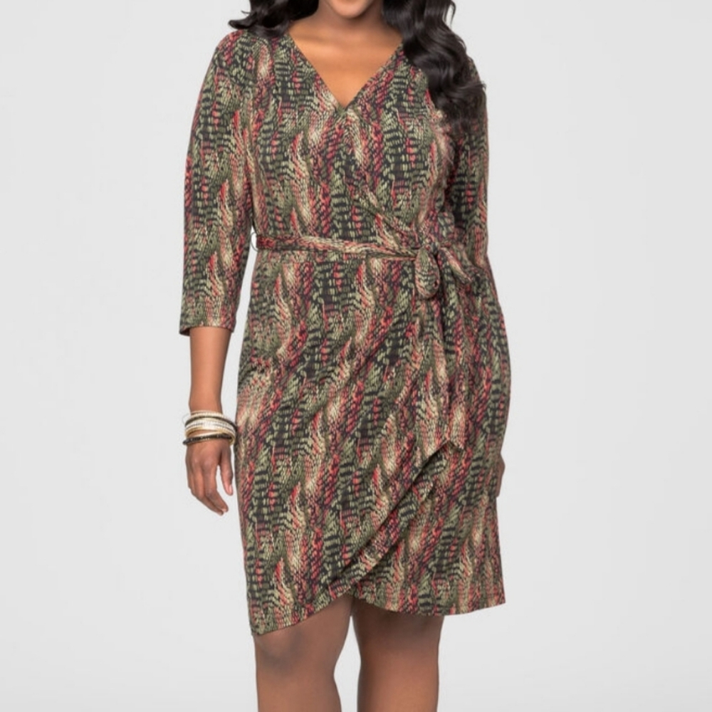 Ashley Stewart Faux Wrap Dress size 22/24